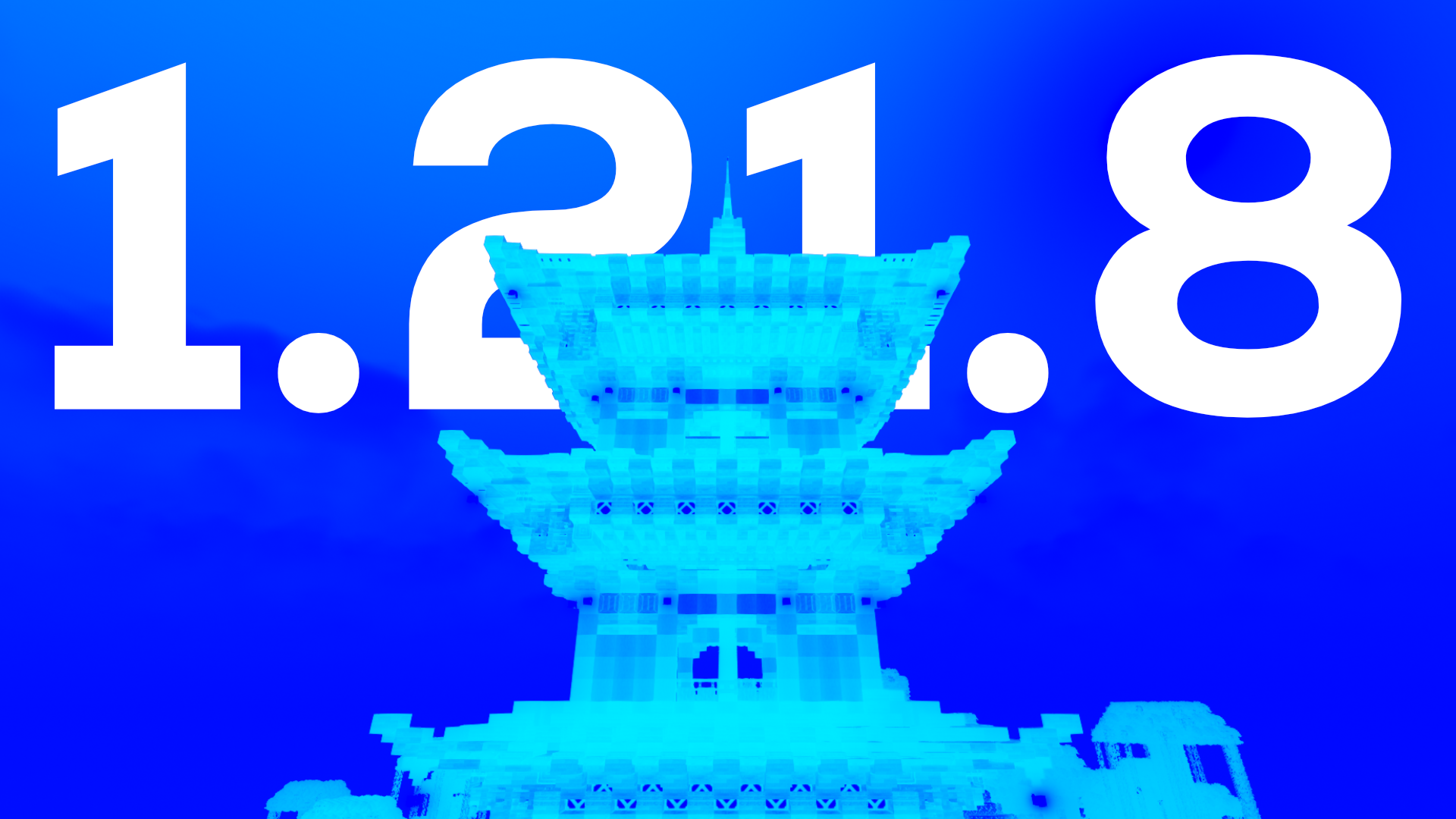 photo of Qui temple from ta's hangout smp with '1.21.8' behind it