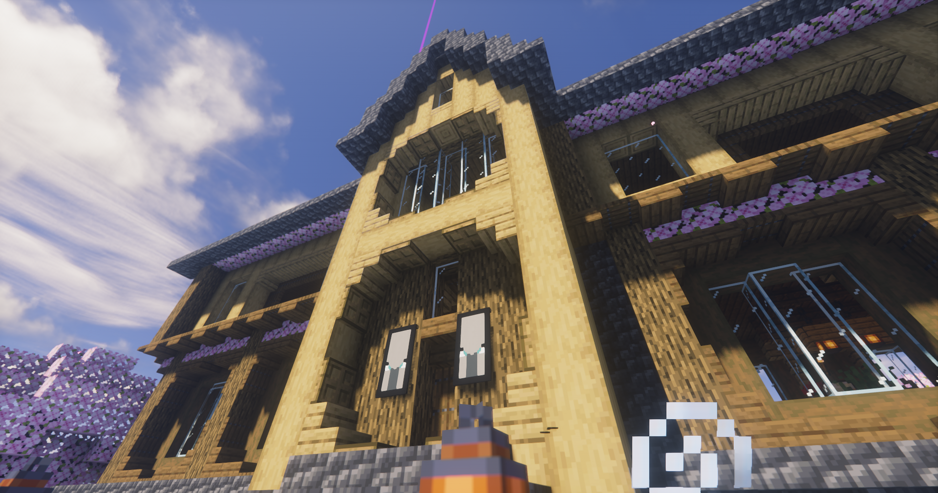 Minecraft screenshot of the renovated Auri Manor