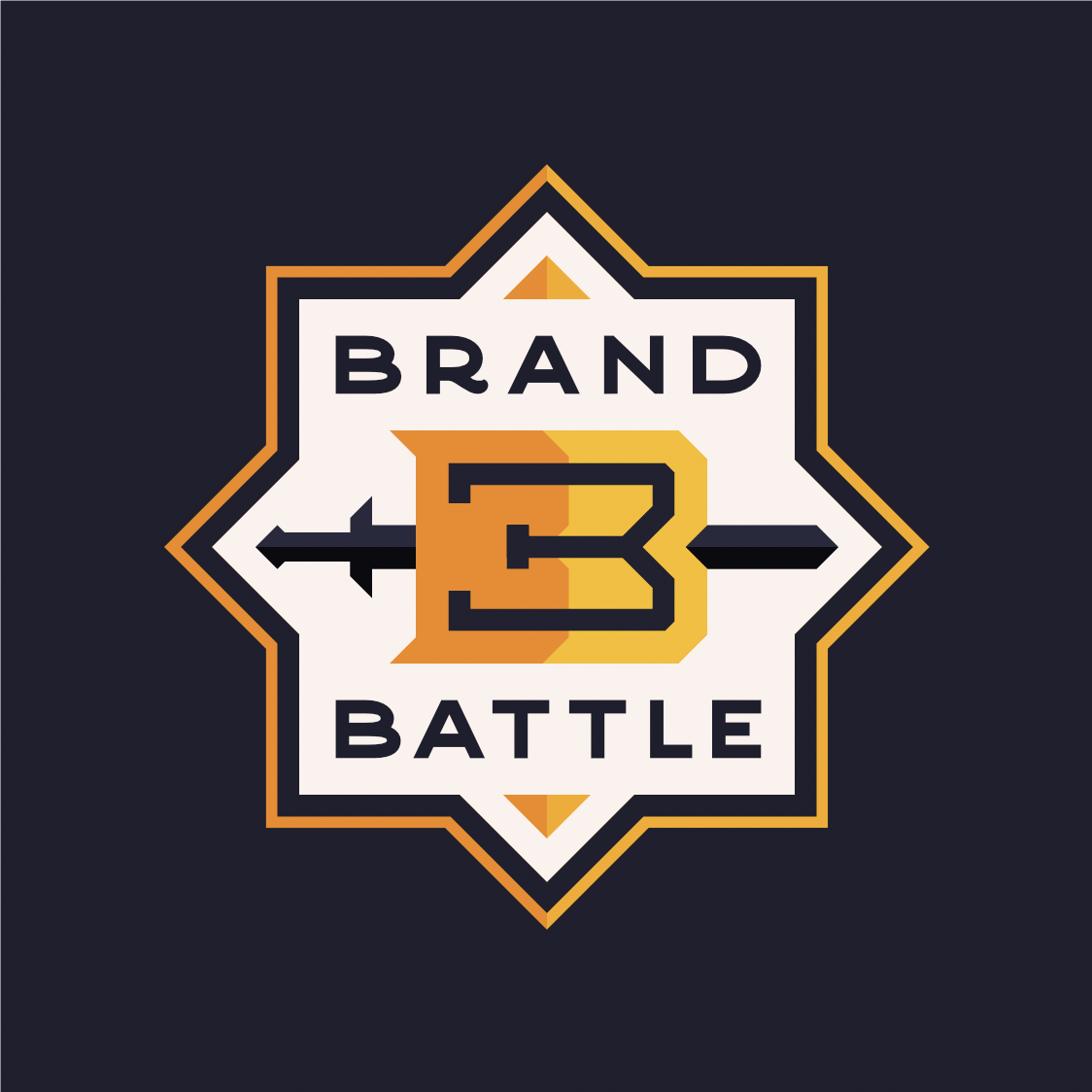 a picture of a Brand Battle 3 badge concept